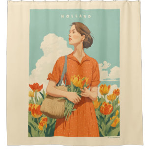 Cortina Para Box Sonhos Tulip na Holanda