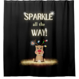 Cortina Para Box Sparkle All Way Reindeer