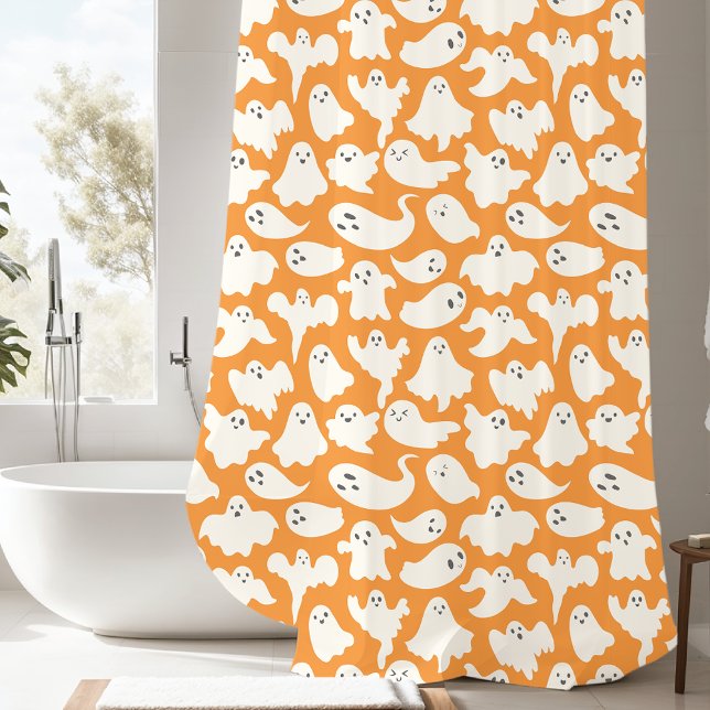 Cortina Para Box Spooky White Ghost Halloween (Criador carregado)