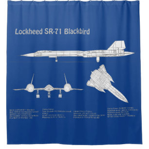 Cortina Para Box SR-71 Blackbird - Planos de avião Blueprint ABD