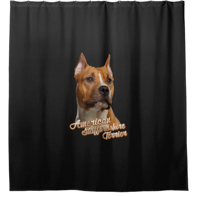 Cortina Para Box Staffordshire Terrier americano - Amstaff (Frente)