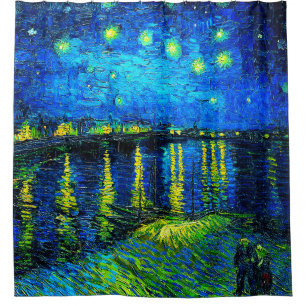 Cortina Para Box Starry Night Over the Rhone por Vincent Van Gogh