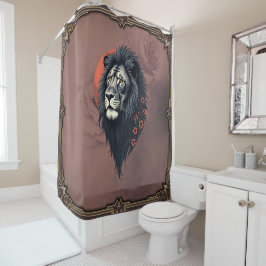 Cortina Para Box Strength and delicacy united, a black lion