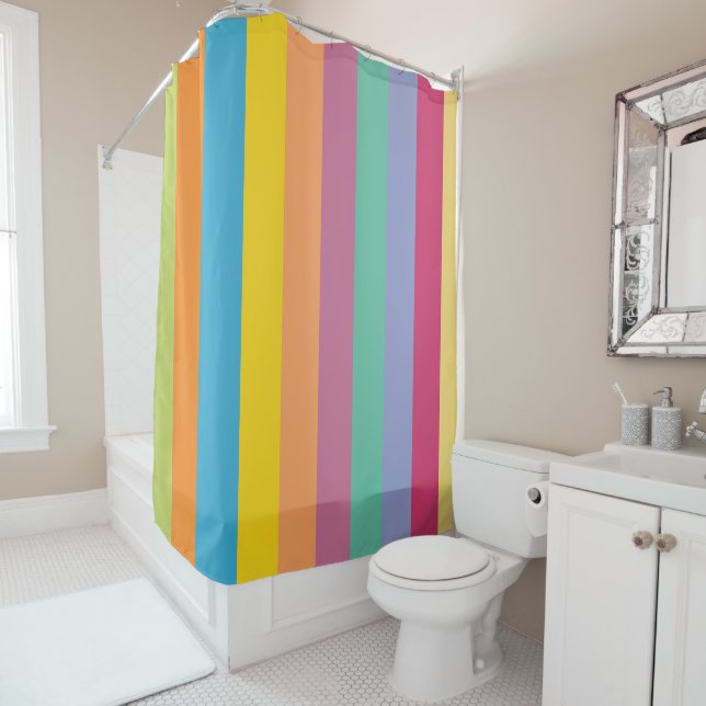 Cortina Para Box Stripes de Springtime Livres (In Situ)
