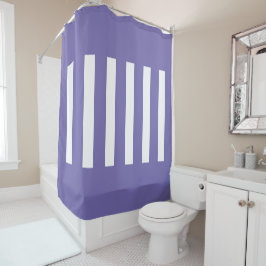 Cortina Para Box Stripes no meio. Perugueiro e branco.