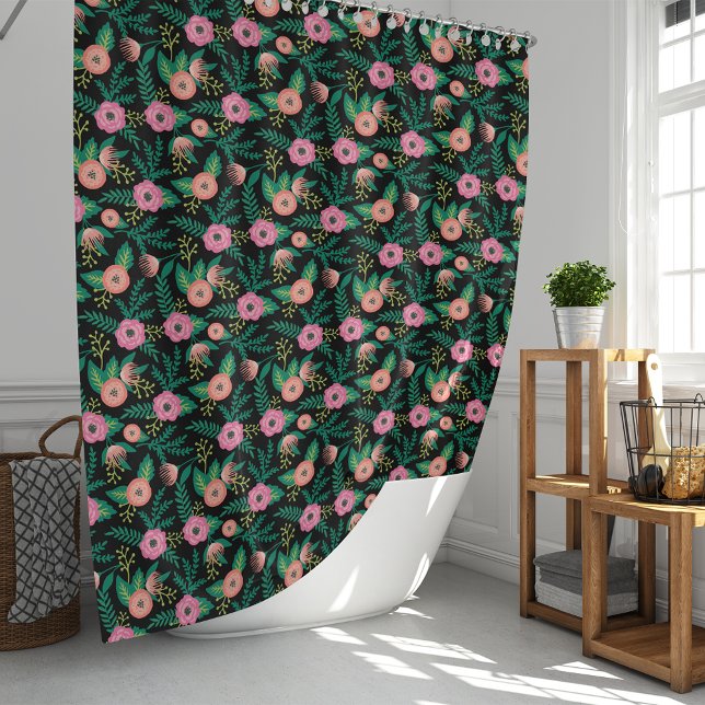 Cortina Para Box Summer Blooms Bright Tropical Floral (Criador carregado)