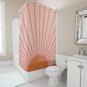 Cortina Para Box Sun Sunrise Terracotta Earth Tones Sunshine