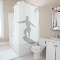Surfer Man Bathroom Shadow Atrás da Silhout Engraç