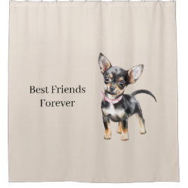 Cortina Para Box Sweet Cute Brown Cream Chihuahua Dog Best Friends