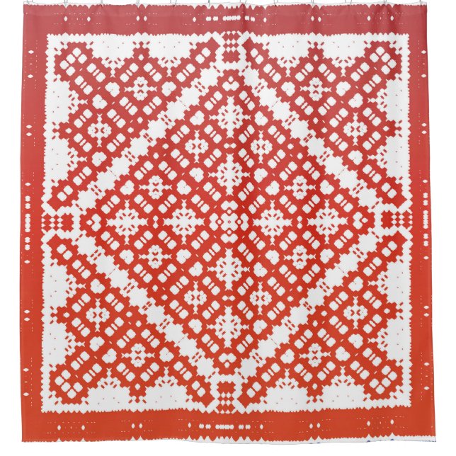 Cortina Para Box Talavera mexicana ornamentado tradicional. Design  (Frente)