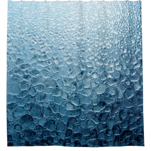 Cortina Para Box tapete floral preto e cinza (Frente)