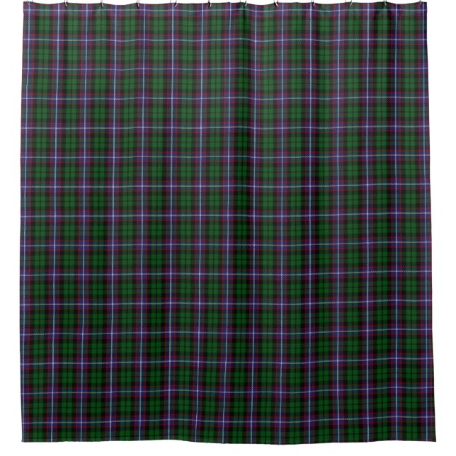 Cortina Para Box Tartan escocês clássico de Russell do clã (Frente)