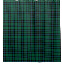 Cortina Para Box Tartan escocês verde, azul e Xadrez preta MacKay