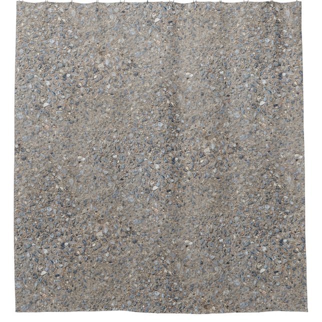 Cortina Para Box Taupe Concrete Cement Blue Aggregate Sidewalk (Frente)