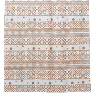 Cortina Para Box Taupe Contemporâneo, Linen, Castanho Padrão