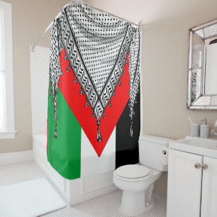 Cortina Para Box Tecido Tradicional do Keffiyeh Scarf Palestino