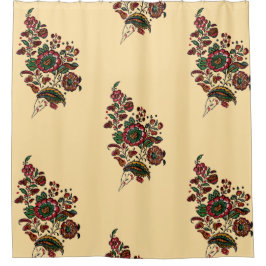 Cortina Para Box Tecido Vintage Indian Cotton Chintz