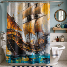 Tema de pintura a óleo de navio Galeão
