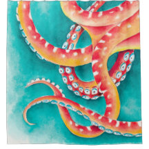 Tentáculos vermelhos laranja