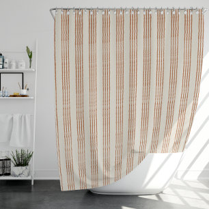 Cortina Para Box Terracotta Cream Moderna Greve Minimalista Boho