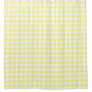 Cortina Para Box Teste padrão amarelo pálido e branco de