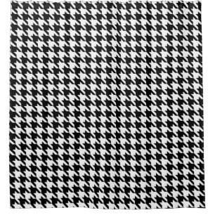 Cortina Para Box Teste padrão preto e branco de Houndstooth