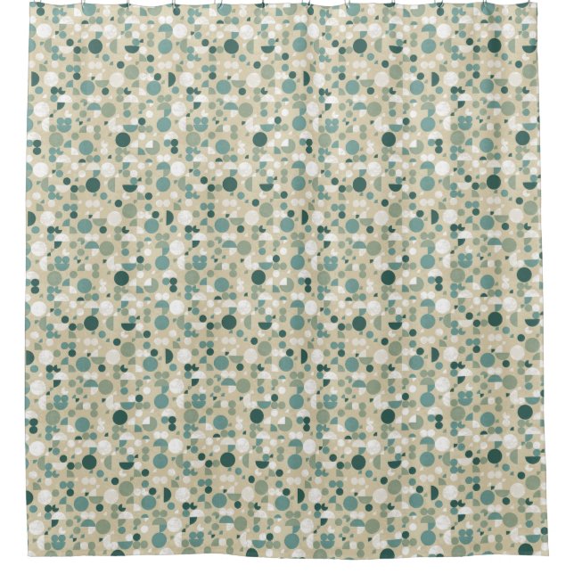 Cortina Para Box Teste padrão retro abstrato (Frente)