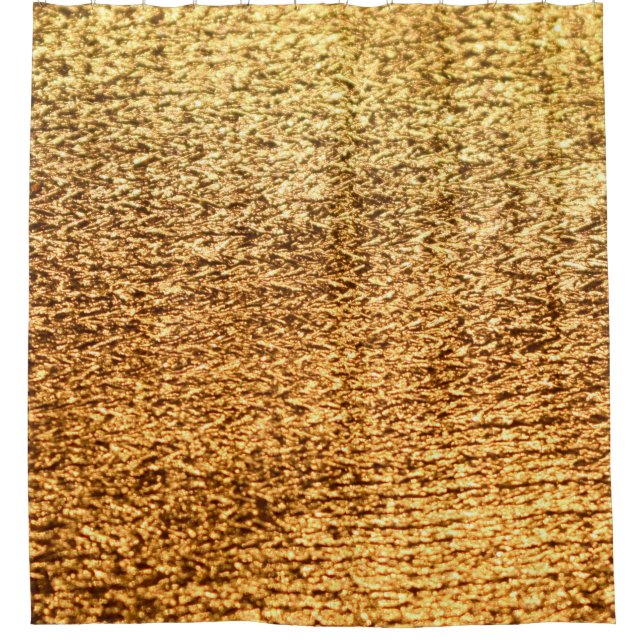 Cortina Para Box Têxtil ouro: fundo macro glamouroso. (Frente)