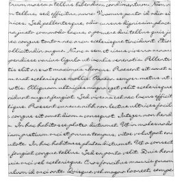 Cortina Para Box Texto feito sob encomenda elegante preto e branco