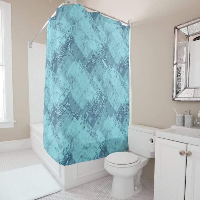 Cortina Para Box Textura, água e gelo. (In Situ)