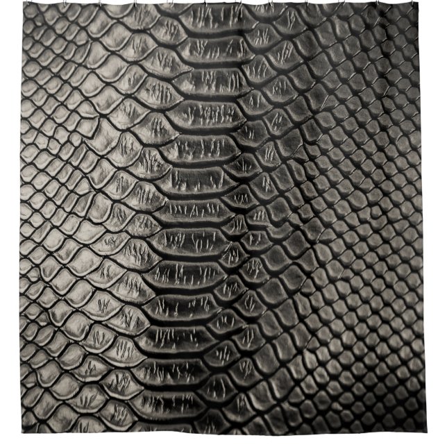 Cortina Para Box Textura de couro preto, uso de fundo. (Frente)