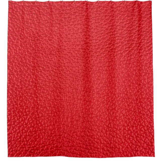 Cortina Para Box Textura de couro vermelho (Frente)