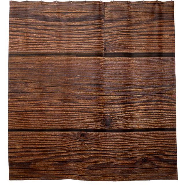 Cortina Para Box Textura de grãos de madeira lavados (Frente)