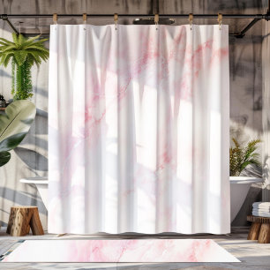 Cortina Para Box Textura de mármore rosa suave