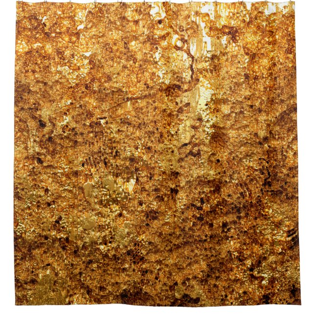 Cortina Para Box Textura de ouro de luxo. (Frente)