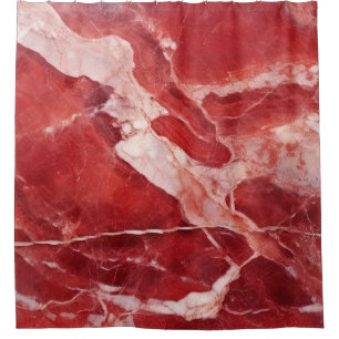 Cortina Para Box Textura de Pedra de Mármore Ônix Jaspe Vermelho de