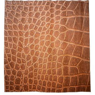 Cortina Para Box Textura de pele castanha em couro para fundo