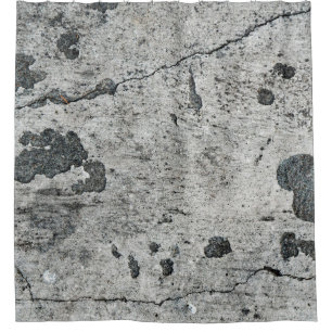 Cortina Para Box Textura de uma velha parede de concreto rachado. B