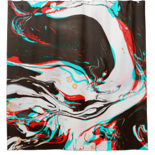 Cortina Para Box Textura distorcida e com brilho do surf de tinta m