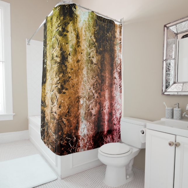 Cortina Para Box Textura fibrosa envelhecida e sujeira ou queimada (In Situ)