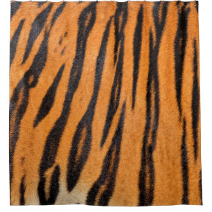 Cortina Para Box Textura realista da pele do tigre.
