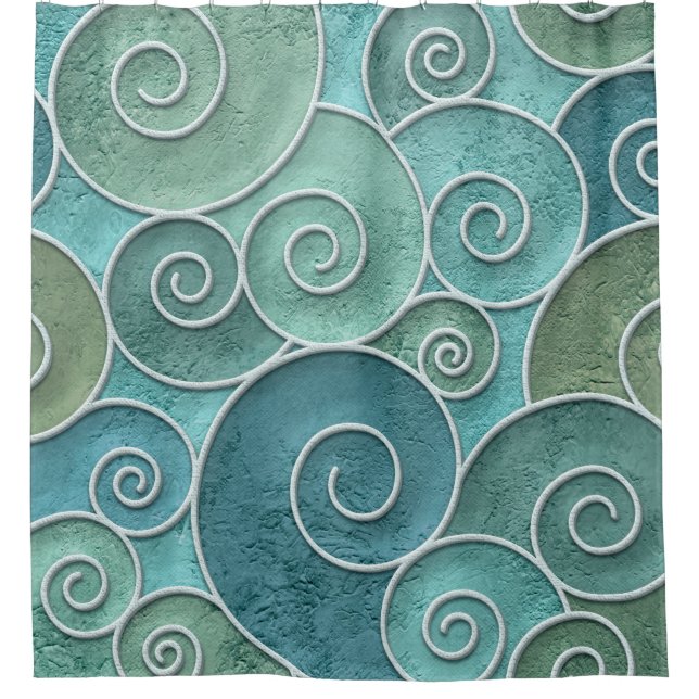 Cortina Para Box Textura sem soldadura de parede com espiral, (Frente)