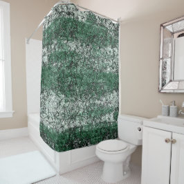 Cortina Para Box Textura verde de óleo sobre palitos e fiapos