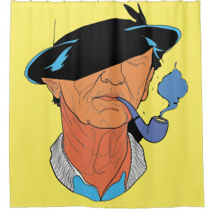 Cortina Para Box The Blue Smoke Sailor: Minimalist Portrait