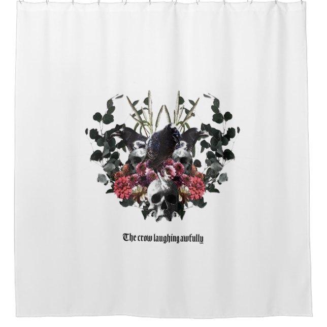 Cortina Para Box The Crow Laughing Awfully (Frente)