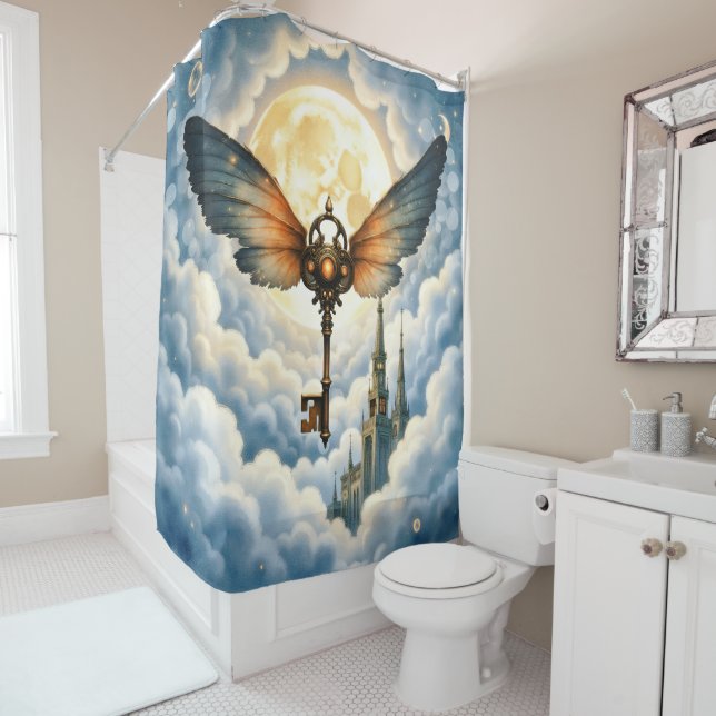 Cortina Para Box The Key of Eternity – Steampunk Wings  (In Situ)