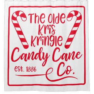 Cortina Para Box The Olde Kris Kringle Candy Cane Co Est 1886