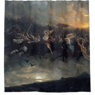 Cortina Para Box The Wild Hunt Of Odin De Peter Nicolai Arbo 1872