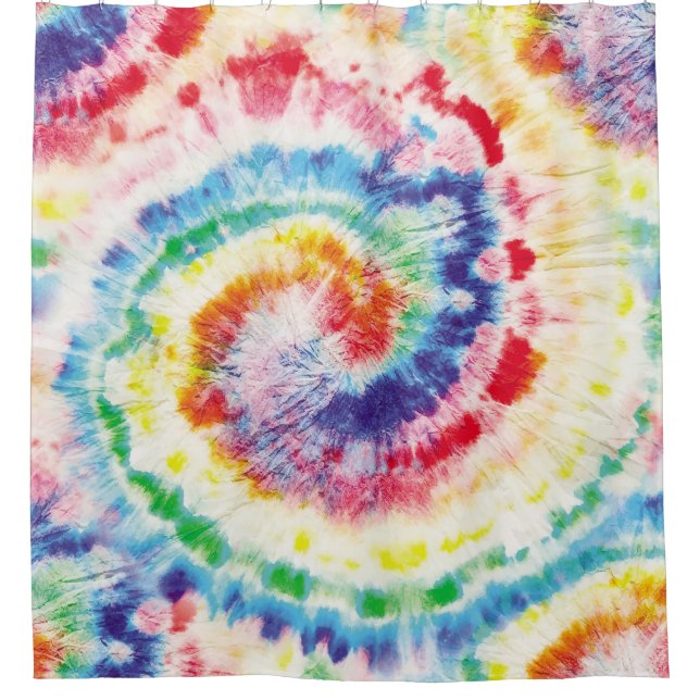Cortina Para Box  Tie Dye Swirl. Padrão de Tiedye Invisível. Tecido (Frente)
