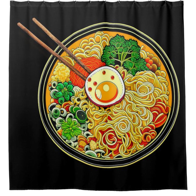 Cortina Para Box Tigela de Macarrão Ramen (Frente)